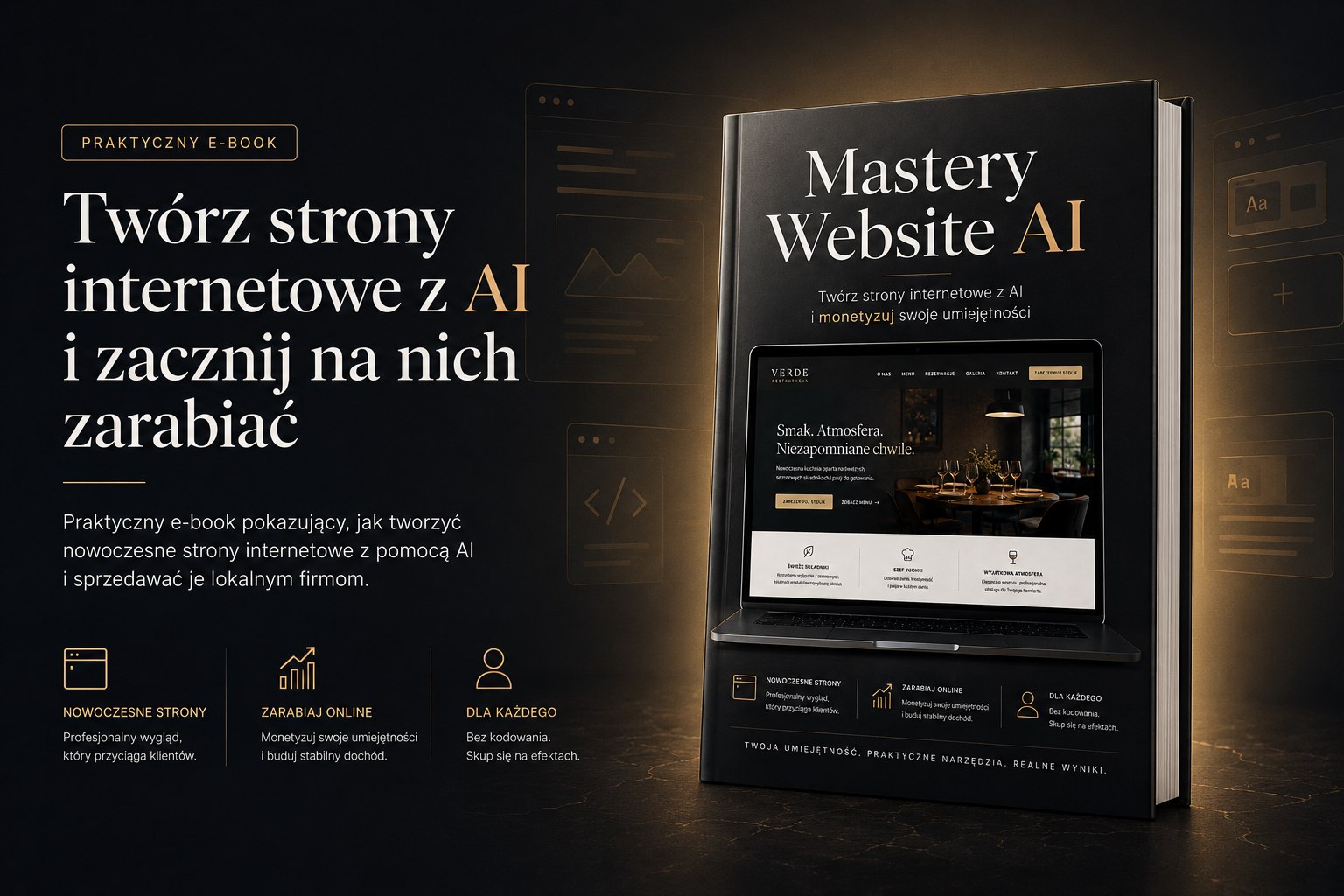 Okładka ebooka Mastery Website AI o tworzeniu stron internetowych z AI
